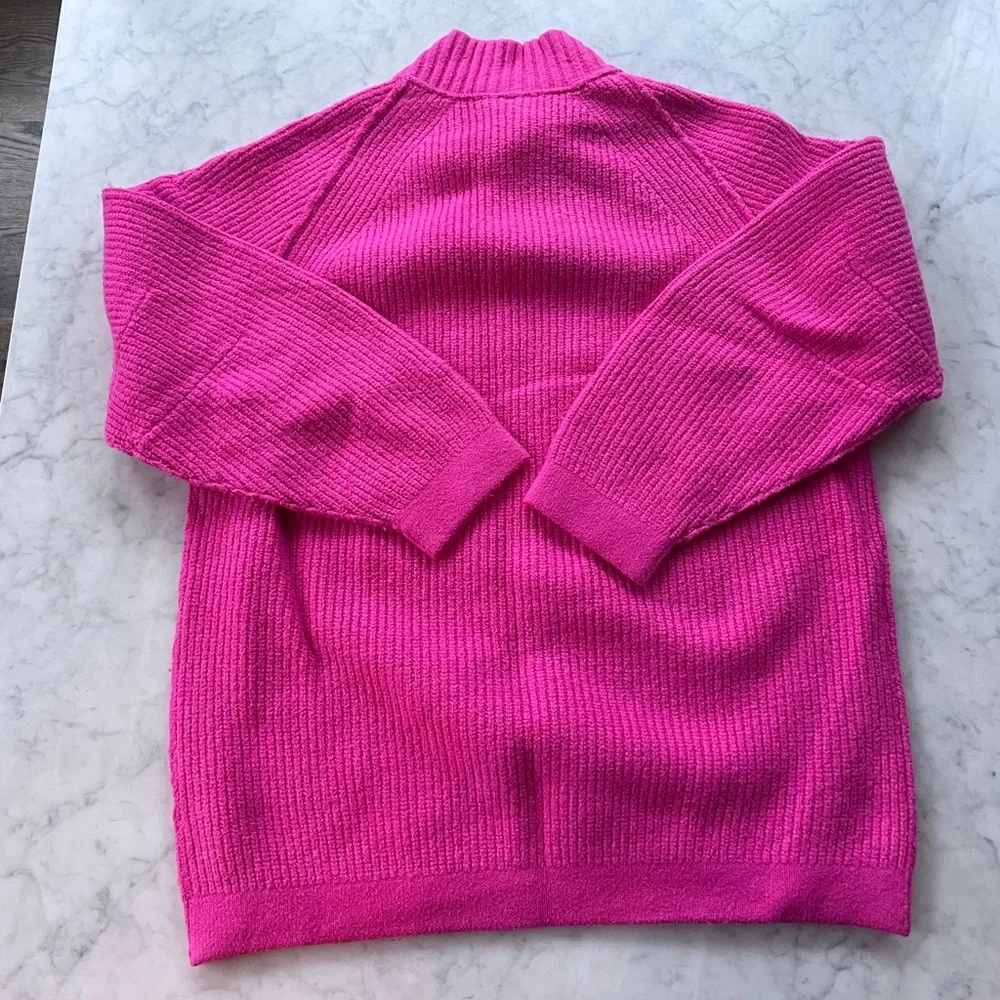 NWT Free People Sunbeam Sweater in Hot Pink Sz Small - Picture 9 of 15
